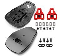 CyclingDeal Paquete de adaptadores de tacos para zapatos de bicicleta, para zapatos MTB para usar con tacos de pedales de bicicleta de carretera, adaptadores de conversión y tacos compatibles con Look