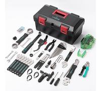 cyclists 35 Piezas Juego de Herramientas de reparación de Bicicletas, maletín de Herramientas portátil para Bicicleta, Juego de Herramientas para neumáticos de Bicicleta, Montaje, Reparaciones