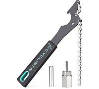 cyclists Juego de látigo de cadena y extractor - Con látigo de cadena, herramienta de bloqueo y giro de rueda libre, fácil de usar y duradero