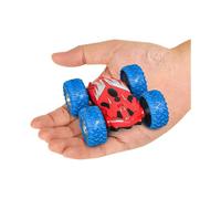 Cyclone Mini Rc Car for Kids - Double Sided Fast Remote Control Mini Stunt Car with Leds, All Terrain Rubber Tires for 360 Flips, And Easy 2.4 Ghz Rem