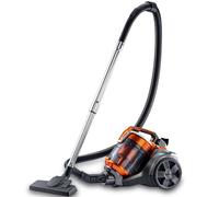 Cyclonic Aspiradora cilíndrica sin bolsa, 3600 W, ligera, de bajo ruido, manguera extensible y accesorios para alfombras y suelos duros