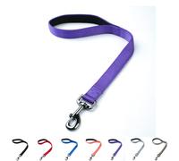 Cyclpet Correa corta para perro con cojín suave de 18 pulgadas para perros grandes. (18 pulgadas, ultra violeta)