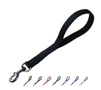 Cyclpet Correa de perro corta de alta calidad de 12 pulgadas con nailon resistente y cómodo mango acolchado para perros gigantes grandes de raza media, uso diario, correr, caminar, entrenamiento, etc