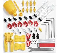 CYCOBYCO Kit de purga de freno de disco hidráulico, juego de herramientas universales de purga de aceite mineral, compatible con Shimano, SRAM, MAGURA, TEKTRO, Hayes, para bicicletas de montaña y