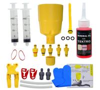 CYCOBYCO Kit de Purga Frenos de Disco hidráulicos TEKTRO-TRP I Set de Purga con Aceite Mineral hidráulico para Frenos de Disco Purga Freno de Bicicleta