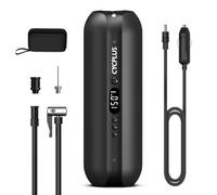 CYCPLUS 2600mAh*3 Compresor de Aire Inalámbrico, Inflador de Neumáticos de 150 PSI, Cargador DC/AC, Compresor de Aire de 12V para Automóvil, Motocicleta y Bicicleta