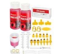 cyctravel Kit Purgado Frenos para Shimano,TEKTRO, MAGURA Gama de Frenos de Disco Hidráulicos, Incluido el Líquido de Frenos Mineral de Alto Rendimiento (120 ml).