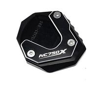 CYDJML Accesorio Almohadilla para Caballete Lateral De Motocicleta para NC750X NC 750X NC750 X 2014-2024 2025. Placa De Extensión para Caballete. Almohadilla para Caballete Lateral(Negro,X-1)