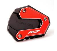 CYDJML Accesorio Almohadilla para Caballete Lateral De Motocicleta para Yamaha R7, YZF, R7, YZFR7 (2021-2025) Y YZF-R7. Almohadilla para Caballete Lateral(Rojo)