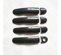 CYDJML Cubierta Para Manillas Puerta Cubierta Para Manija Puerta Exterior Auto Para Seat Para Altea XL Para Leon FR 2004 2005 2006 2007 2012 Protección Embellecedores Coche Exterior Tirador(negro 3)