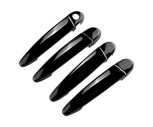 CYDJML Cubierta Para Manillas Puerta Embellecedor Para Manija De Puerta Coche Para X5 E70 2008-2013 (volante A La Izquierda) Fundas Protectoras Negro Brillante Coche Exterior Tirador(Negro)