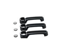 CYDJML Cubierta Para Manillas Puerta Embellecedor Para Manijas De Puerta Auto Para Jeep Para Liberty Para Wrangler JK JKU 2007-2017 Decoración Protector Adhesivo Coche Exterior Tirador(negro 1)