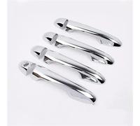 CYDJML Cubierta Para Manillas Puerta Embellecedores Para Manijas De Puerta Auto Para Toyota Para Hilux, Para Revo Para Rocco 2016-2023 Cubiertas Aspecto Fibra Carbono Coche Exterior Tirador(Plata 2)