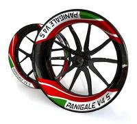 CYDJML Pegatinas para Llantas Pegatinas De Rayas para Llantas Motocicleta para Ducati Panigale V4 S V4S PANIGALEV4S, Resistentes A La Lluvia Pegatina para Cubo de Rueda