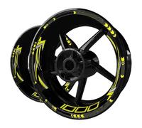 CYDJML Pegatinas para Llantas Pegatinas para Llantas De Motocicleta para para Z1000 para Z 1000 Pegatina Reflectante con Banda Pegatina para Cubo de Rueda