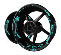 CYDJML Pegatinas para Llantas Pegatinas Reflectantes para Llantas De Motocicleta Cinta Adhesiva para para Z750 para Z 750 Pegatina para Buje Rueda Pegatina para Cubo de Rueda