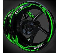 CYDJML Pegatinas para Llantas Pegatinas Reflectantes para Llantas De Motocicleta para para Ninja 650. Adhesivos A Rayas para Pegatina para Cubo de Rueda