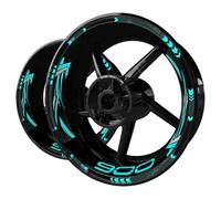 CYDJML Pegatinas para Llantas Pegatinas Reflectantes para Llantas De Motocicleta para para Z900 para Z 900 Adhesivos A Rayas para Pegatina para Cubo de Rueda
