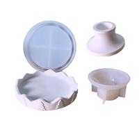 CYDZSRA 2 moldes reutilizables de copos de nieve, fáciles usar y multifuncionales, ideales para velas, jabón, ambientadores y decoración del hogar, molde arbol navidad