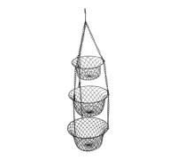 CYDZSRA Accesorios de cocina, cesta plegable para flores, color negro, elegante, para decoración del hogar, organizador de almacenamiento, macetas y decoración, contenedor multifunción para muñecas,