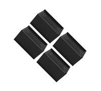 CYDZSRA Almohadillas para muebles, elevadores de cama apilables, almohadillas antideslizantes para pies, elevadores de sofá, escritorios, sofás, Negro, 11.5 x 6 x 7.5 cm