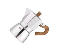 CYDZSRA Cafetera italiana Moka Pot para estufa, opción de café italiano para un aroma fresco y un sabor intenso, proceso caracterizado por aluminio, cafetera de vertido aluminio, español