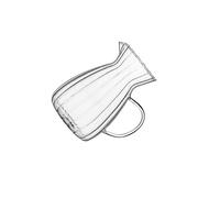 CYDZSRA Cafetera para compartir, tetera, jarra de leche de vidrio con rayas japonesas, resistente al calor, para doméstico, utensilio esencial cocina, cafetera manual con gotero