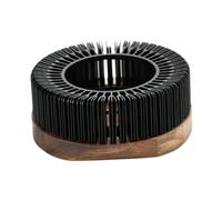 CYDZSRA Calentador de tetera con base aislante, ideal para velas, una opción estética y práctica para cocinas y comedores. Calentador de té aleación aluminio con portavelas, Negro, 11 x 6.2 cm