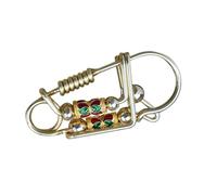 CYDZSRA Clip para llavero portátil, duradero gracias a su alambre de soldadura, ideal para llaveros artesanales o para en exteriores. Es un llavero colgante ideal para bolso, cinturón, llaves y