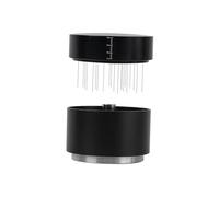 CYDZSRA Distribuidor de café eficiente, herramienta niveladora 2 en 1 con escalas transparentes y profundidad ajustable para baristas. Herramienta niveladora 2 en 1, apisonadora manual.