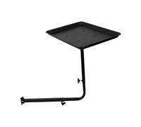 CYDZSRA El accesorio para sillas de salón con bandeja de metal fácil montar aumenta la eficiencia para los profesionales del cuidado del cabello Juego bandejas para sillas barbería Silla salón