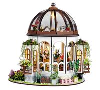 CYDZSRA Kit Creativo de casa en Miniatura para Hacer tú Mismo: Ideas, Colores Brillantes y Formas realistas, Kit construcción, Muebles jardín.