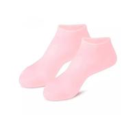 CYDZSRA Mascarilla exfoliante para pies para tacones suaves, calcetines de silicona hidratantes para Spa, pedicura, calcetines hidratantes, herramientas de Gel sílice, rosa, 1 par