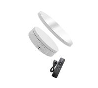 CYDZSRA Plataforma giratoria para fotografía con Control Remoto Que Ofrece rotación de 360 Grados, Velocidad Ajustable, Soporte de exhibición con Cubierta Espejo. Plataforma giratoria con Cubierta