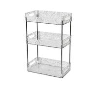 CYDZSRA Práctico organizador de estantes para baño, bandeja para productos de ducha, lociones y artículos de tocador, hermoso, crea espacio eficiente,