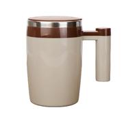 CYDZSRA Rutina de café con taza de café gran capacidad 380ML nunca más se quedará sin taza acero inoxidable amplias aplicaciones, marrón