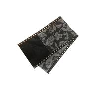 CYDZSRA Sillas plegables de exterior para patio, tela de repuesto, diseñadas para soportar 200 kg de peso estático, lo que garantiza durabilidad y comodidad, estampado de flores negras, 160x43cm