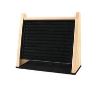 CYDZSRA Soporte de Para madera para anillos, expositor de joyas, organizador pendientes, amplia aplicación, expositor joyas, base estable, organizador anillos varios niveles