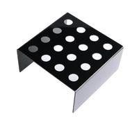 CYDZSRA Suministros de refrigeración para restaurantes, ideales para hornear y reuniones al aire libre, con buena estabilidad. Soporte para conos de helado, Negro, 15x15x7.5cm