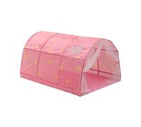 CYDZSRA Tienda de campaña para Cama Infantil, casa de Princesas, Sala de,B | banderas, tienda sensorial de tela para autismo con luces, infantil de interior
