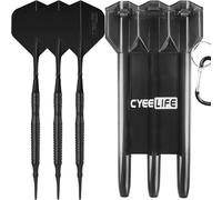 CyeeLife -90% tungsteno suave punta dardos 16g|Consejos de vuelo adicional|Ejes Alu|con bolsa de transporte |Juego de dardos profesional|Estilo ZT54