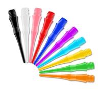 CyeeLife Puntas de dardos de plástico, 500 unidades, rosca 2BA, especialmente estables y duraderas, en total hay diez colores (500 unidades)