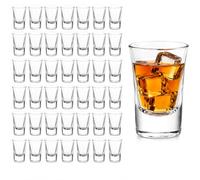 CYEER 36 Piezas Vasos de Shot 3,5cl/35ml, Vasos de Schnaps de Vidrio, Set de Vasos Cortos para Vodka, Whiskey, Tequila, Espresso, Licores, Bar, Fiesta