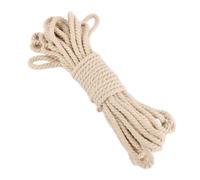 CYEER Cordón de algodón de 10 mm de Longitud, 15 m, Color Blanco, Cuerda de algodón, cordón de macramé, Cuerda de algodón Decorativo, decoración para jardín, balcón, casa, Cuerda de algodón