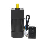 CYFANG 1 Uds 250W AC 220V Motor de engranaje Reversible monofásico 104x104mm marco 6RK250GU-CF Motor de engranaje ajustable de velocidad eje de 15mm mecánicamente(67rpm)