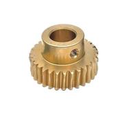 CYFANG Engranaje de turbina de cobre de 0,5 m y 20 T, módulo de 0,5, 20 dientes, engranaje helicoidal de 11 mm de diámetro exterior y 10 mm de grosor, piñón cilíndricos(5MM BORE)