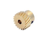 CYFANG Engranaje helicoidal de cobre de 45 grados, rotación escalonada de 90 grados, módulo de 0,5, piñón de par aumentado Piñón cilíndrico(Left rotate 14T 3mm bore)