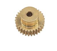 CYFANG Engranaje helicoidal de latón de 0,5 m, piñón cilíndrico de turbina, relación de reducción de 15:1, 20:1, 40:1 y 60:1, módulo de 0,5, engranaje helicoidal de turbina cilíndricos(35T 8MM BORE)