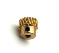 CYFANG Engranaje helicoidal de latón de 1,5 m y 13 dientes, engranaje de inglete helicoidal de 45 grados, piñón espiral de ángulo escalonado de 1,5 m y 13 dientes. Piñón