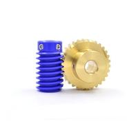 CYFANG Engranaje helicoidal de turbina de 35 dientes, módulo 0,5, módulo 1, engranaje helicoidal de turbina de cobre, relación de reducción 1:35 cilíndricos(0.8M 35T 6mm bore)